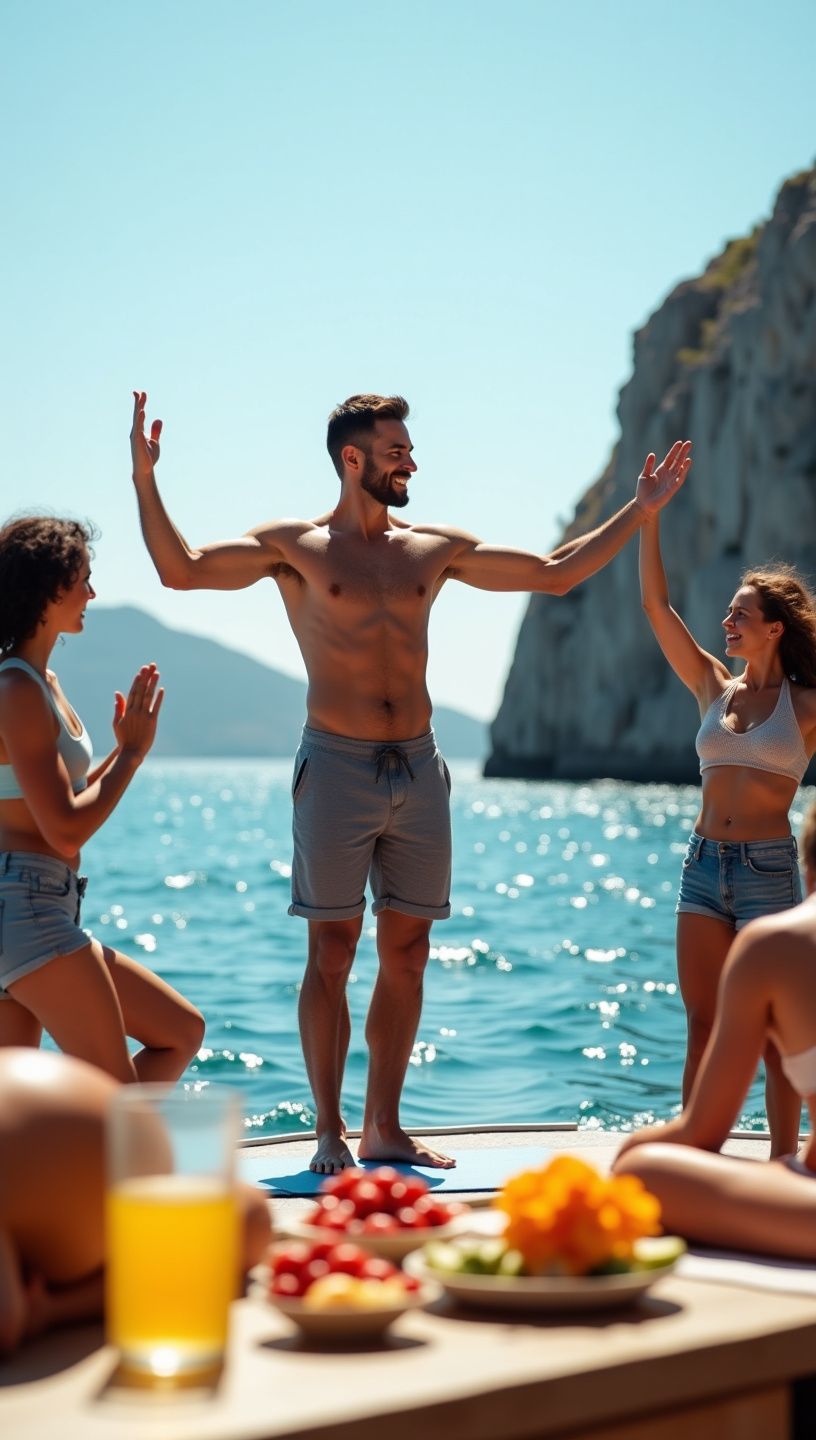 Ηλιοφάνεια που φωτίζει τα βότανα και τα λουλούδια γύρω από την τελετή τσαγιού.